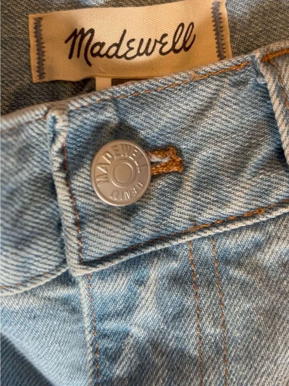 Madewell Baggy Jean Shorts NWT
